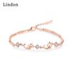 Линдон циркон браслет ювелирные изделия геометрические бусины браслеты-цепочки модный тонкий свадебный подарок для подруги женщин