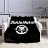 Одеяло с принтом группы Tokio Hotel в стиле ретро, ​​теплое одеяло, фланелевое мягкое и удобное одеяло, постельное белье для путешествий, подарок на день рождения