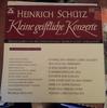 Виниловая пластинка HEINRICH SCHTZ GESAMTLEITUNG WILH Kleine Geistliche Konzerte Gesamta BM30SL1313 BrenreiterMus 1965 Германия Классическая Б/у