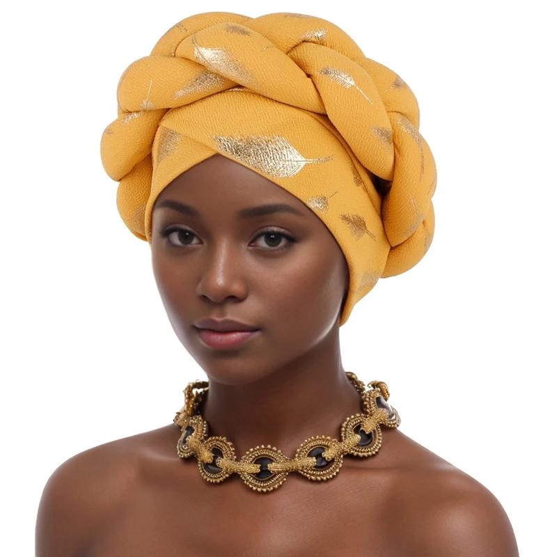 Fashion Women Braid Head Wraps Headscarf Bonnet