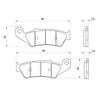 Daytona Motorcycle Brake Pad Hyper Sintard Pad (Sintered Metal Pad) XR250 (95-07) XR230 (05-09)