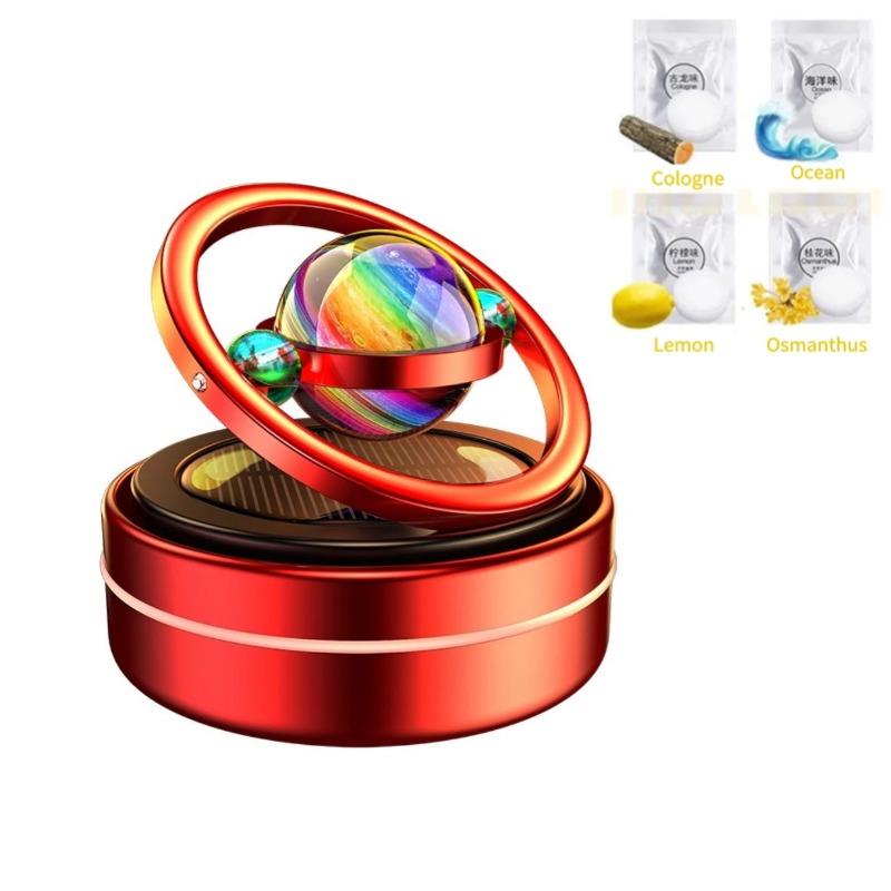 Автомобильный освежитель воздуха, межзвездное солнечное кольцо, вращающиеся украшения для ароматерапии, приборная панель, диффузор для духов, автоаксессуары, интерьер автомобиля, декор