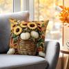 Retro Autumn Harvest Pumpkin Decorative Cushions Pillowcase Sunflower Cushion Cover Throw Pillow Sofa Pillowcover Decor