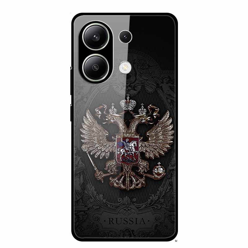 Стеклянный чехол для Xiaomi Redmi Note 13 Чехол Мягкий бампер Закаленное стекло Жесткая задняя крышка Для телефона Redmi Note 13 Pro Чехол Funda Coque