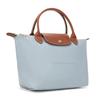 Longchamp Сумка-тоут Le Pliage на молнии из переработанного нейлонового холста Маленькая женская сумка-тоут Стальной-серый L1621089P80