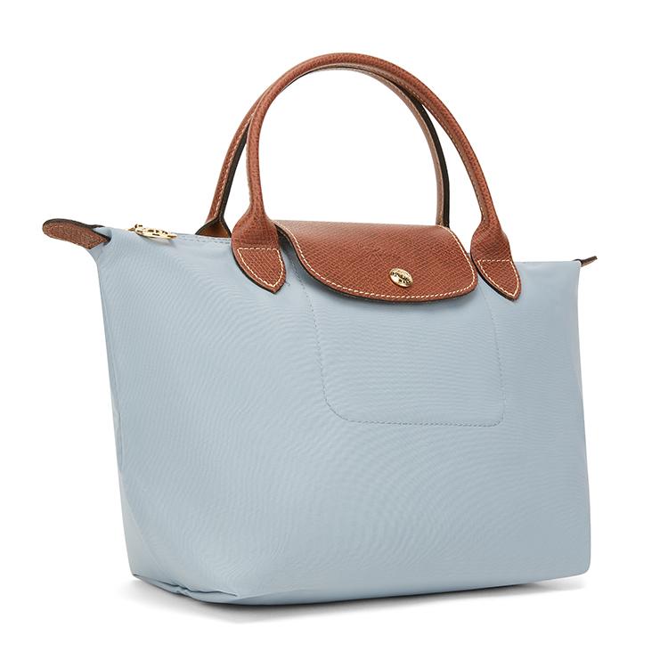 Longchamp Сумка-тоут Le Pliage на молнии из переработанного нейлонового холста Маленькая женская сумка-тоут Стальной-серый L1621089P80