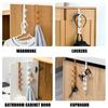 Wall-mounted Door Hanger Hooks 5 Hooks Hanging Rack New Door Hooks  for Clothes Bag Caps Purse