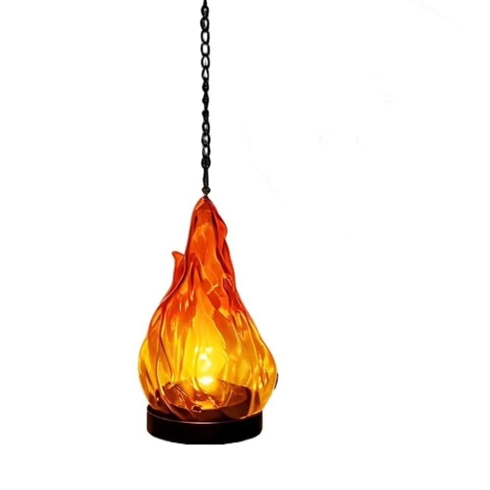 Flame Effect Flickering Flam Lights Waterproof Hanging Garden Lantern Solar Lantern Garden