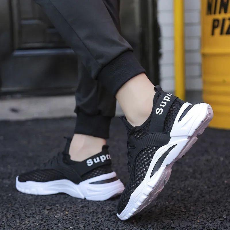 Мужская модная сетчатая обувь, мужская обувь, повседневная спортивная обувь, дышащие летние тонкие мужские кроссовки с защитой от запаха