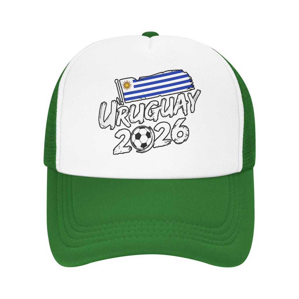 Uruguayan Flag Uruguay Soccer Mesh Sun Hats Outdoor Sports High Quality Snapback Cap Couple Women Vintage Custom DIY Trucker Hat