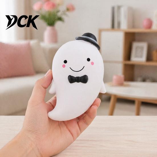 Gentleman Ghost Squeeze Toy 1/2/3Pcs Halloween Toy, Bow Stress Kids Relief Decompression Sensory Desk Party Favors Portable Anxiety