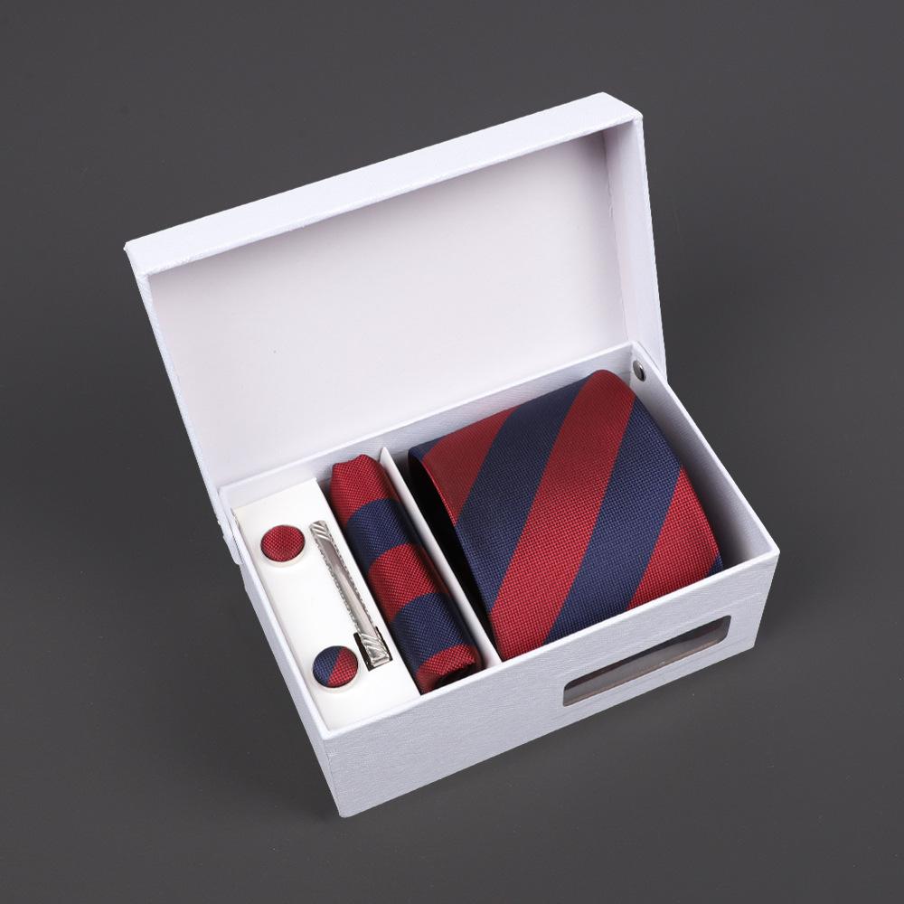 2025 Men'S Tie Premium Gift Box Jacquard Embroidered Tie Tie Logo Making