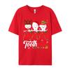 Merry Toothmas Cute Christmas Light Santa Elf Reindeer Tshirt Unisex No Days Off Funny 100 Cotton Round Neck Unisexs T Shirt