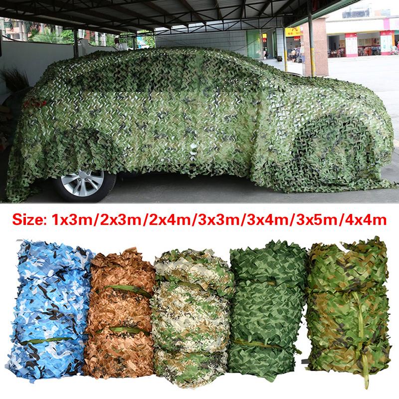 8 цветов, разные размеры, джунгли, солнцезащитный тент, пустыня, лесной камуфляж, солнцезащитный тент, охота, кемпинг, чехол для автомобиля, уличная камуфляжная сетка