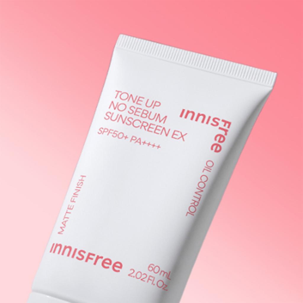 Innisfree Tone Up No Sebum Sun Screen EX SPF 50+ PA++++ 60 мл (3 варианта)