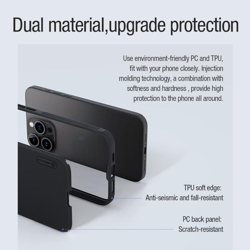 Чехол для iPhone 16 Pro Max Чехол Nillkin Frosted Shield Pro PC Магнитный чехол для iPhone 15 Pro Max Магнитный чехол для iPhone 14 Pro Max