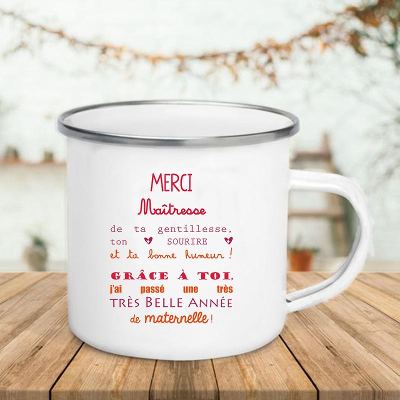 Creative Coffee Mugs French Print Enamel Mug Tea Drinks Dessert Breakfast Milk Cup Handle Drinkware Cups Best Gifts for Teacher