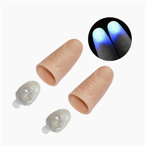 PVC MagicThumb Light Party Stage Glow Fingers Light 2Pcs