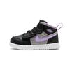 Детские кроссовки Air 1 Mid ALT SE TD Houndstooth Black White Metallic-Silver DO2492-015