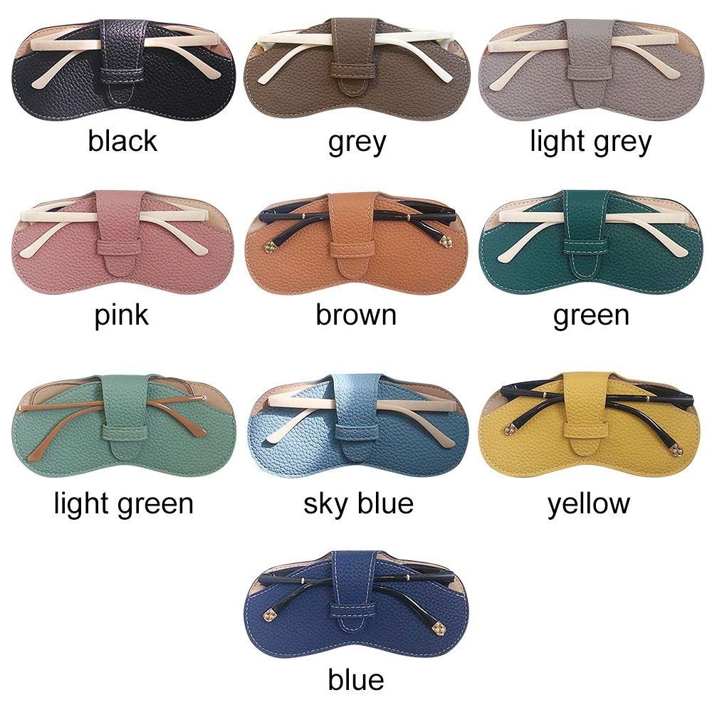 Защитный чехол для очков из искусственной кожи с защитой от давления, чехол для очков, сумка для хранения солнцезащитных очков