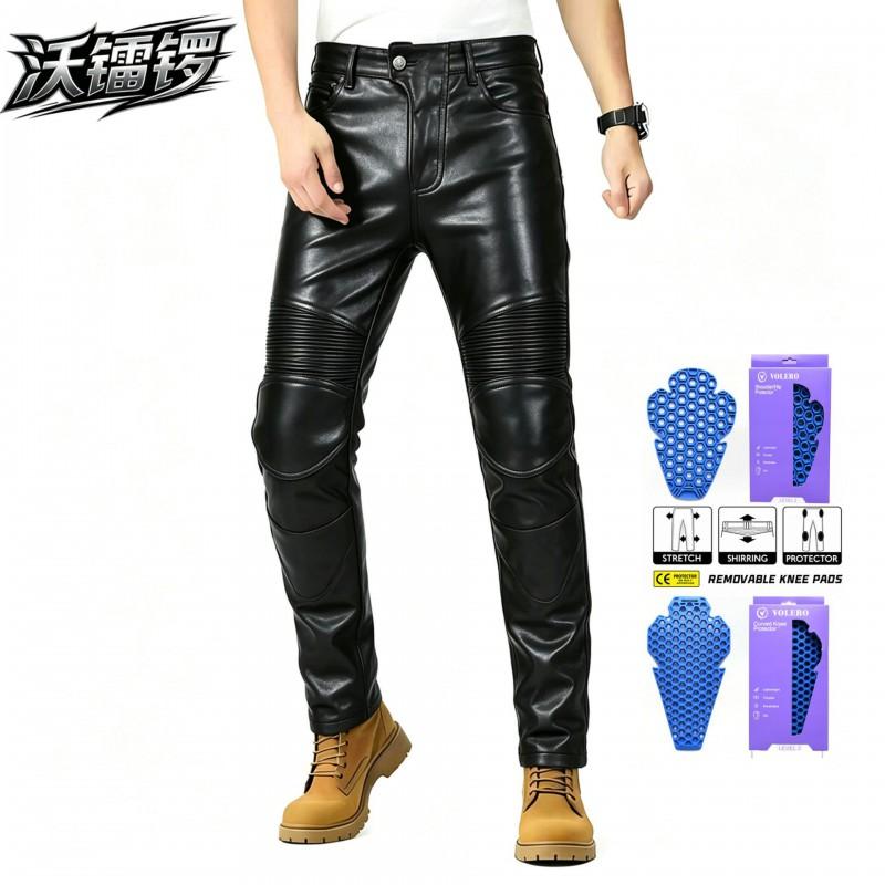 Mens Winter Motorcycle Riding Pants Warm Windproof Waterproof Protective Gear 3rd Gen Honeycomb