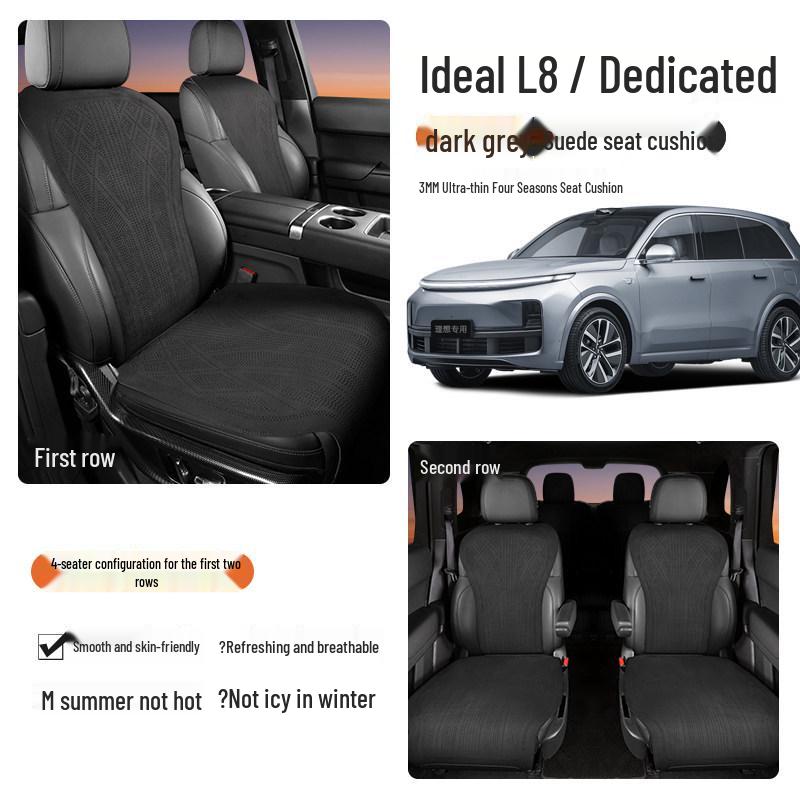 Подушки сидений Li Auto L6-L9: Универсальные дышащие чехлы на сиденья автомобиля для 25 моделей, для всех сезонов.