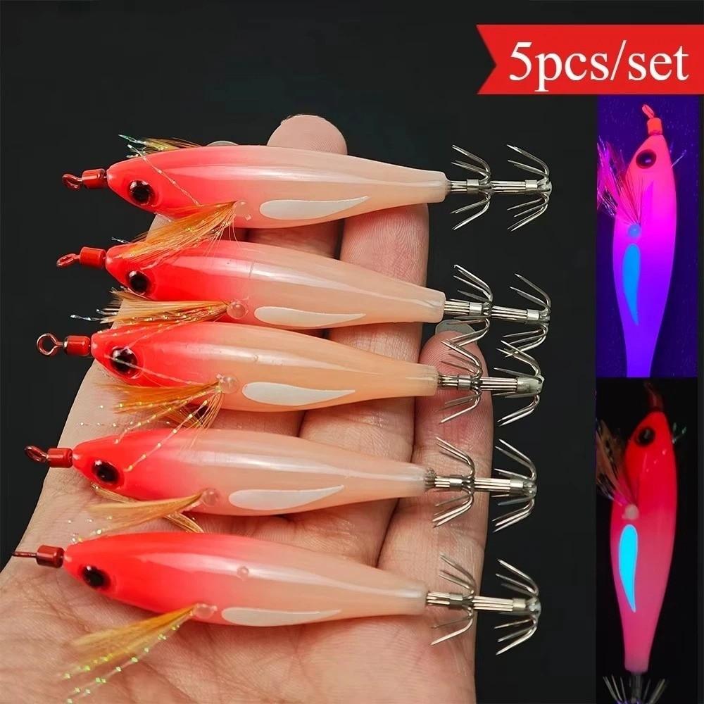 Горизонтальная медленно тонущая приманка 8 см - 5.8 г Приманка в виде осьминога Креветка Приманки для морской рыбалки Морская рыбалка