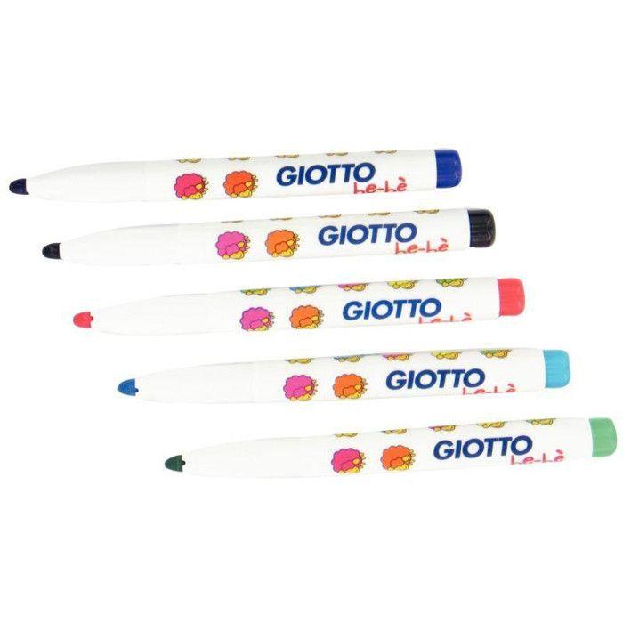 Feutres - GIOTTO - Maxi Schoolpack - 36 feutres - 12 couleurs - Lavable sur la peau