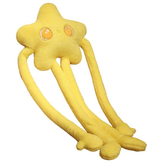 Плюшевая подушка с большими глазами, длинными руками, ногами, полипропиленовым хлопком, полностью наполненная мультяшная мягкая игрушка, милая декоративная подушка в форме звезды, декор для комнаты, спальни, дивана