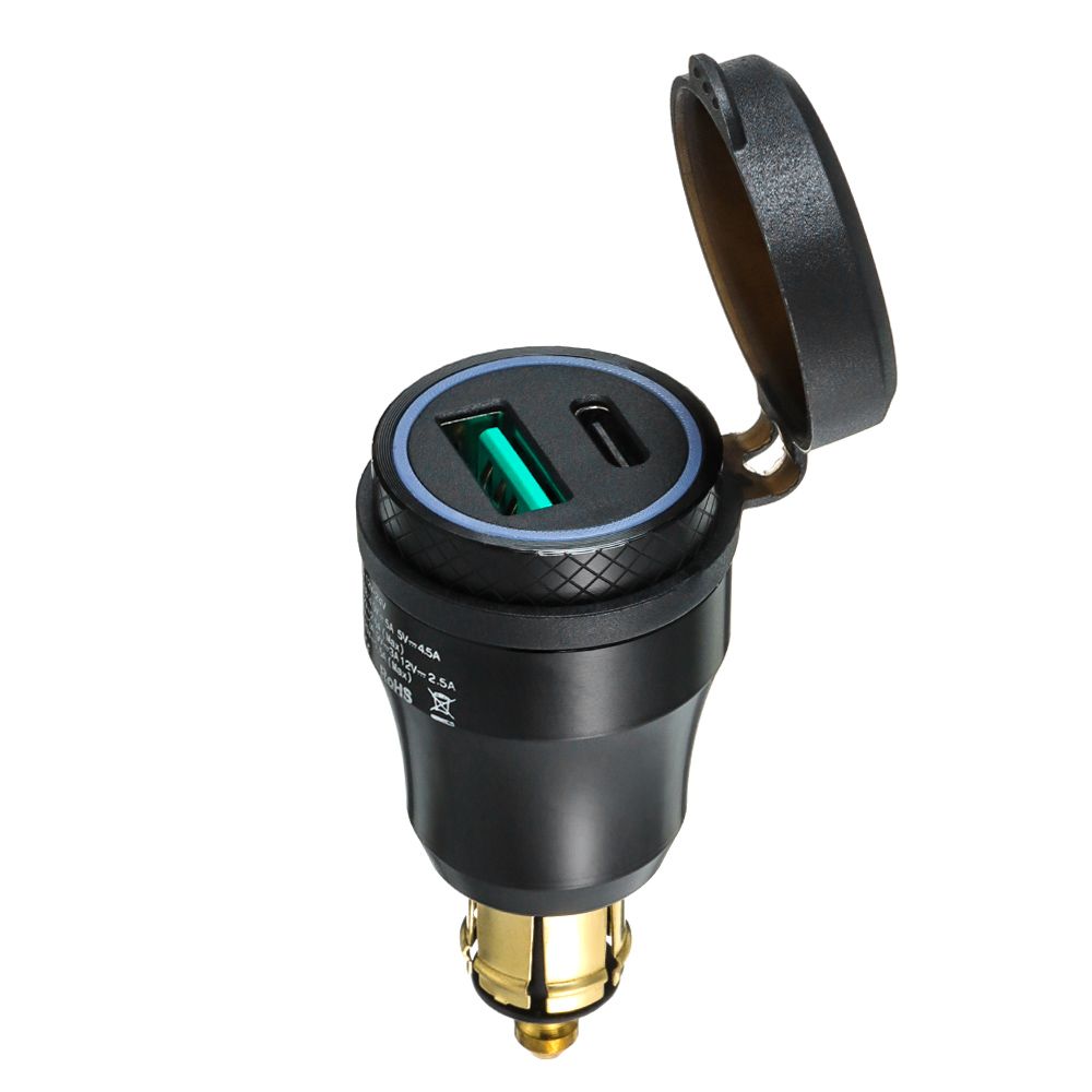 Vehicle Charging Universal For BMW Socket Ducati Car Charger QC3.0 USB Quick Charge Plug