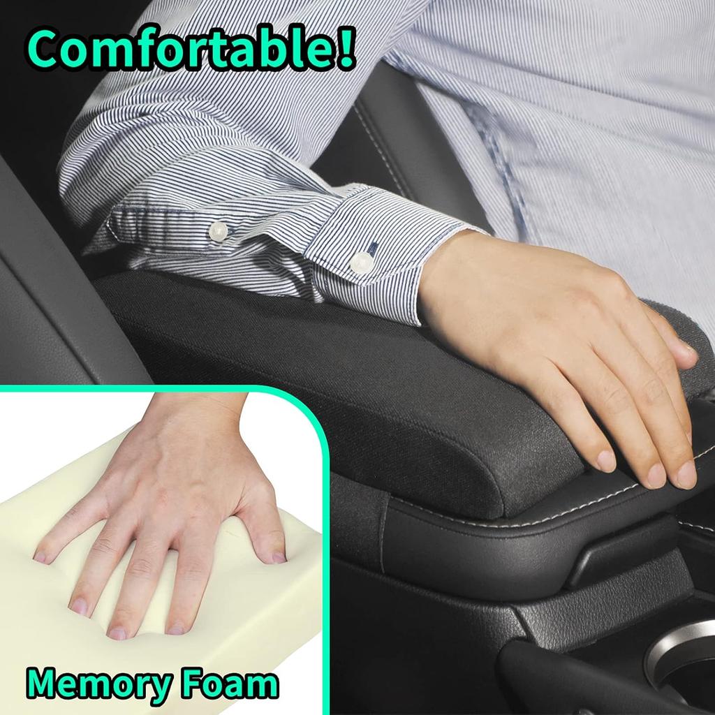 Timorn Car Center Console Cover: Memory Foam Car Armrest Cushion & Arm Rest Covering Car & Middle Console Covers & Car Armrest Cover & Center Console