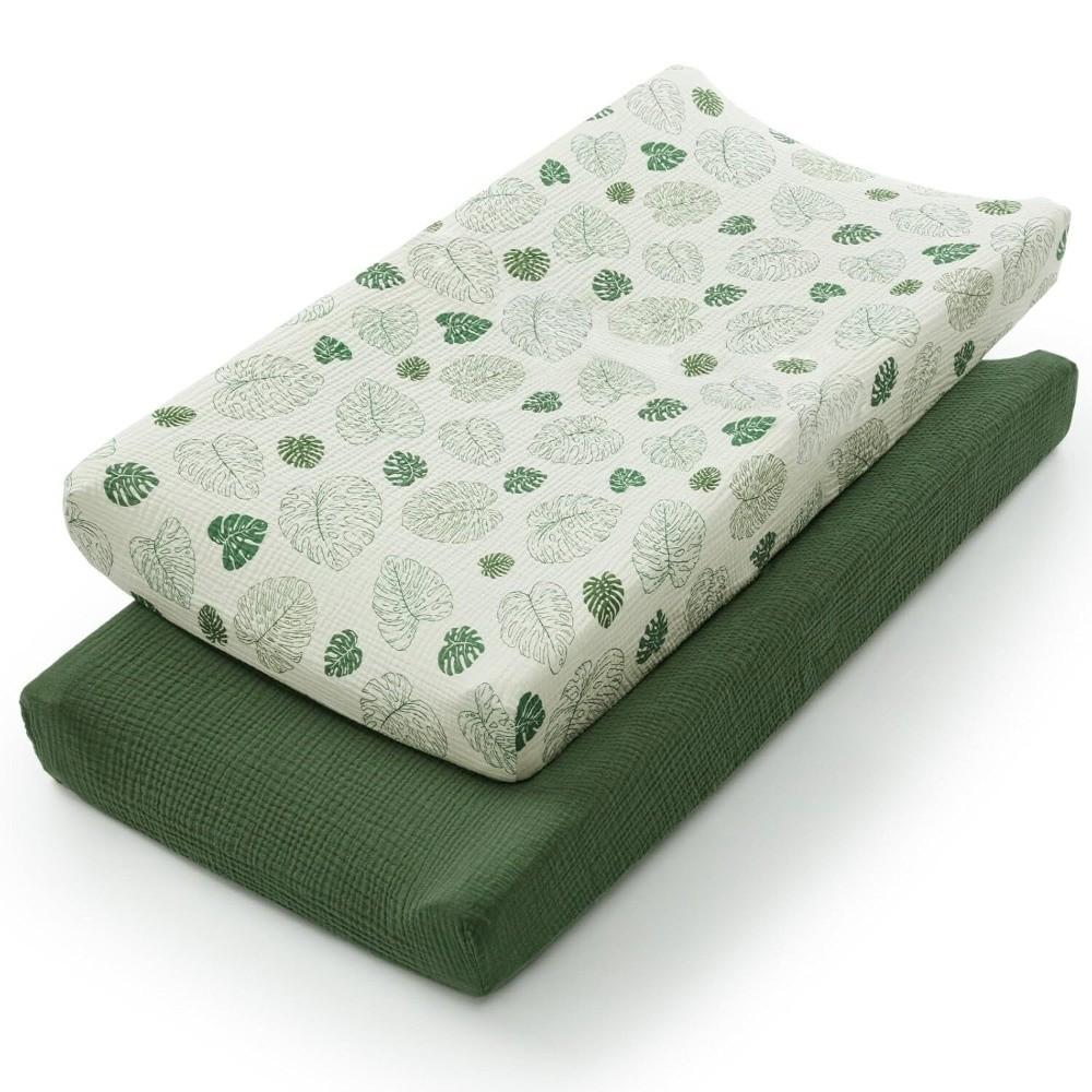 2PCS Ultra Soft Diaper Changing Pad Cover Reusable Diaper Changer Pad Diaper Changing Table