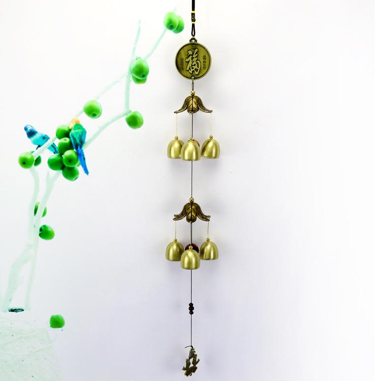 Старинные китайские литые ветряные колокольчики: Подвеска-колокольчик из меди для домашнего декора и подарков