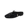Fashion Shoes for Women 2024 Hot Sale Closed Toe Women's Slippers Fashion Sequins Dress Slippers Women Brand Shallow Flat Slippers
