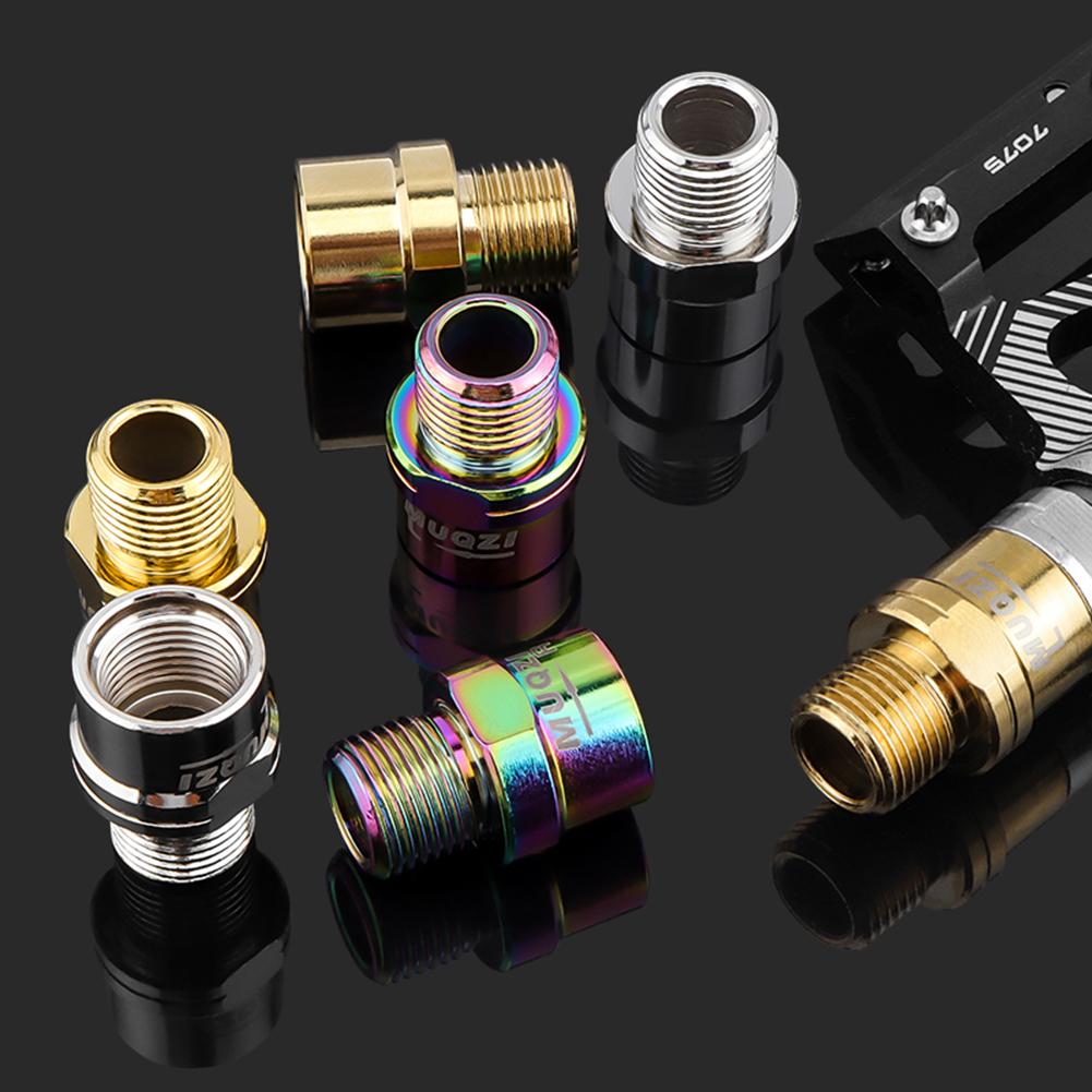 MUQZI Bike Pedals Adapters Spacers Anti Corrosion Bike Pedal Extender Adapter Left Right Signs Cycling Accessories