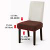 Waterproof Dining Chair Cover Easy Fitted Stretch Jacquard Bar Stools Seat Cover