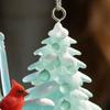 Подвеска для автомобиля Качалка Дизайн дерева Автомобильное украшение Акриловый подвесной аксессуар Декор для двери/окна Рождественской елки для помещения/улицы