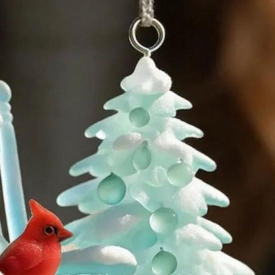 Подвеска для автомобиля Качалка Дизайн дерева Автомобильное украшение Акриловый подвесной аксессуар Декор для двери/окна Рождественской елки для помещения/улицы