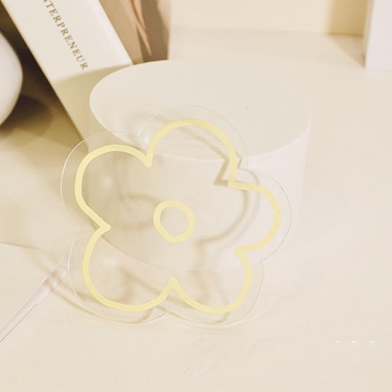 Акриловая подставка под стакан в корейском стиле с цветком, прозрачная подставка, нескользящая подставка для кухонных принадлежностей, коврик для чашки, барной кружки, подставки под напитки с изображением животных из мультфильмов