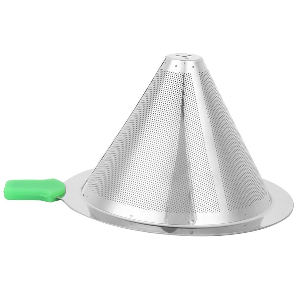 Fine Mesh Pour Over Coffee Filter Double Layer Coffee Drip Cone Pour Over Coffee Brewing