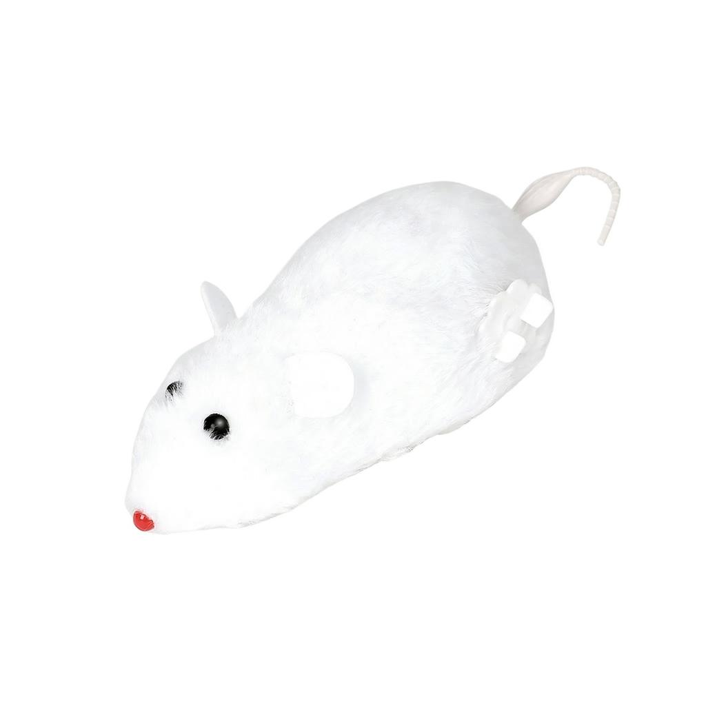 Wind Up Plush Mouse Toy Interactive Moving Toy for Cats Dogs
