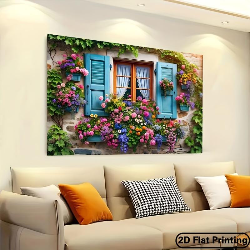 Rural Fresh Breeze Decoration Tapestry Flower Shop Atmosphere Romantic Healing Wind Background Cloth