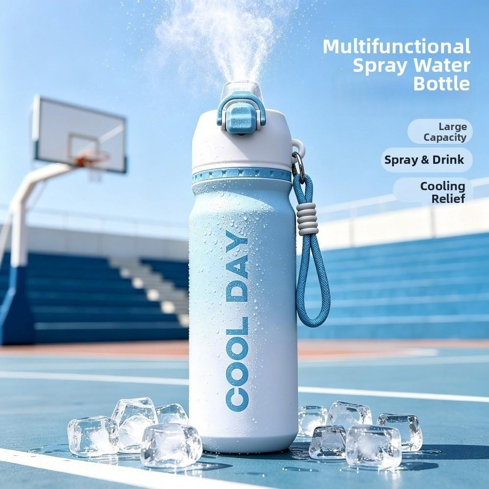 Gradient Color Spray Insulated Cup Leakproof Insulated Water Bottle BPA-Free Vacuum Flask Outdoor