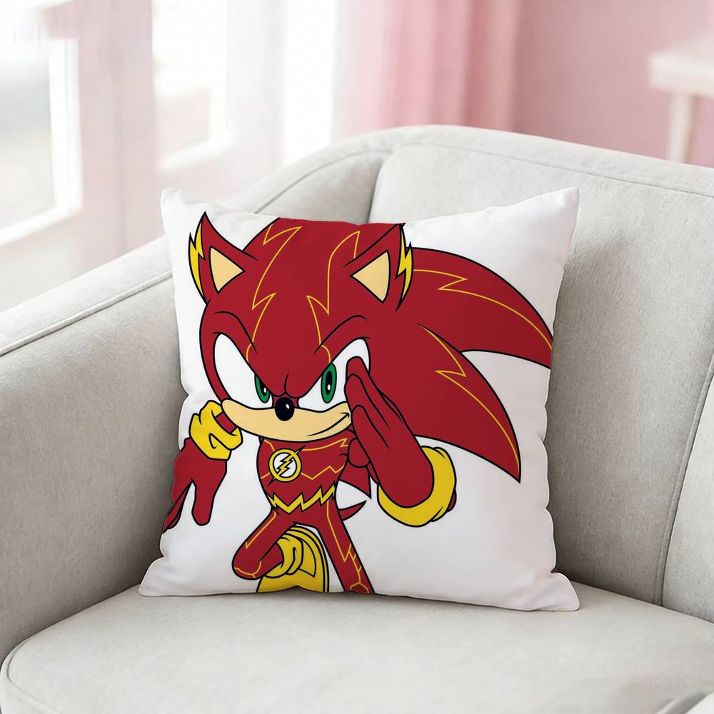 SSuper SSonics the HHedgehog Pillow Case for Sofa Living Room Home office Decor Protective Cover