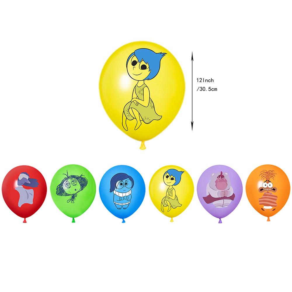 32Pcs Inside Out 2-Themed Party Decoration Set w/ Banner, Cake Toppers, Balloons