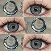 Eyeshare Новые цветные контактные линзы для больших глаз Черные линзы Сапфирово-синие контактные линзы Зеленые линзы Серые контактные линзы натурального цвета 1 пара