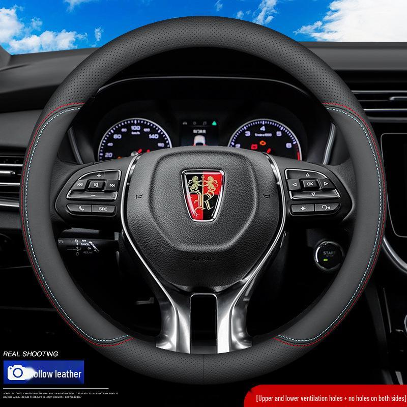 Подходит для Roewe RX5 Max, i6, i5, RX3, EI6, 350, 550, 750, 360 Чехол на руль из натуральной кожи