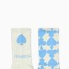 trimarch Tri Triple Pattern Long Socks Light Blue