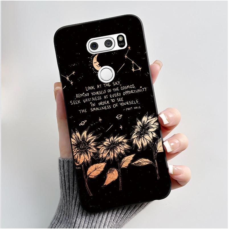 Милый Чехол Для LG V30 V30+ Plus Funda LG V30s ThinQ Capa LG V35 ThinQ Печатный Корпус Защитная Крышка Мягкий Силикон Мультяшные Чехлы