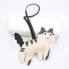 Cute Dairy Cow Cat Leather Backpack Pendant Neighbor Cat Pendant Clothing Luggage Accessories PU Accessories